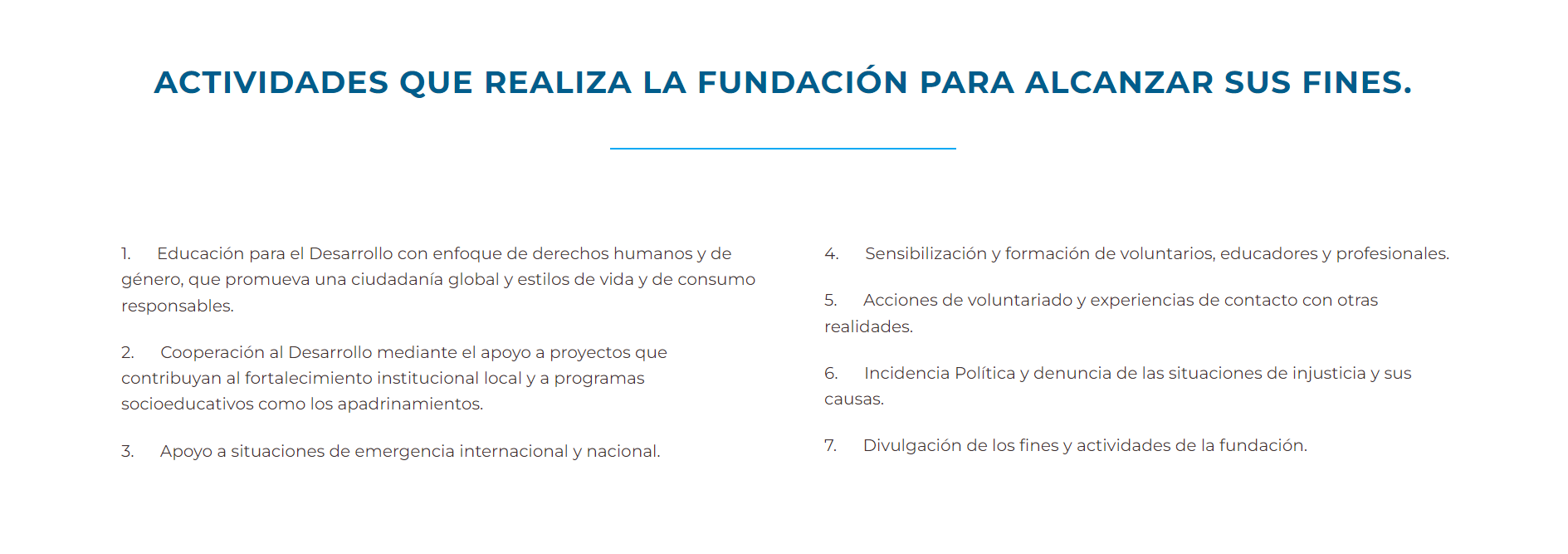 Actividades de FundEO